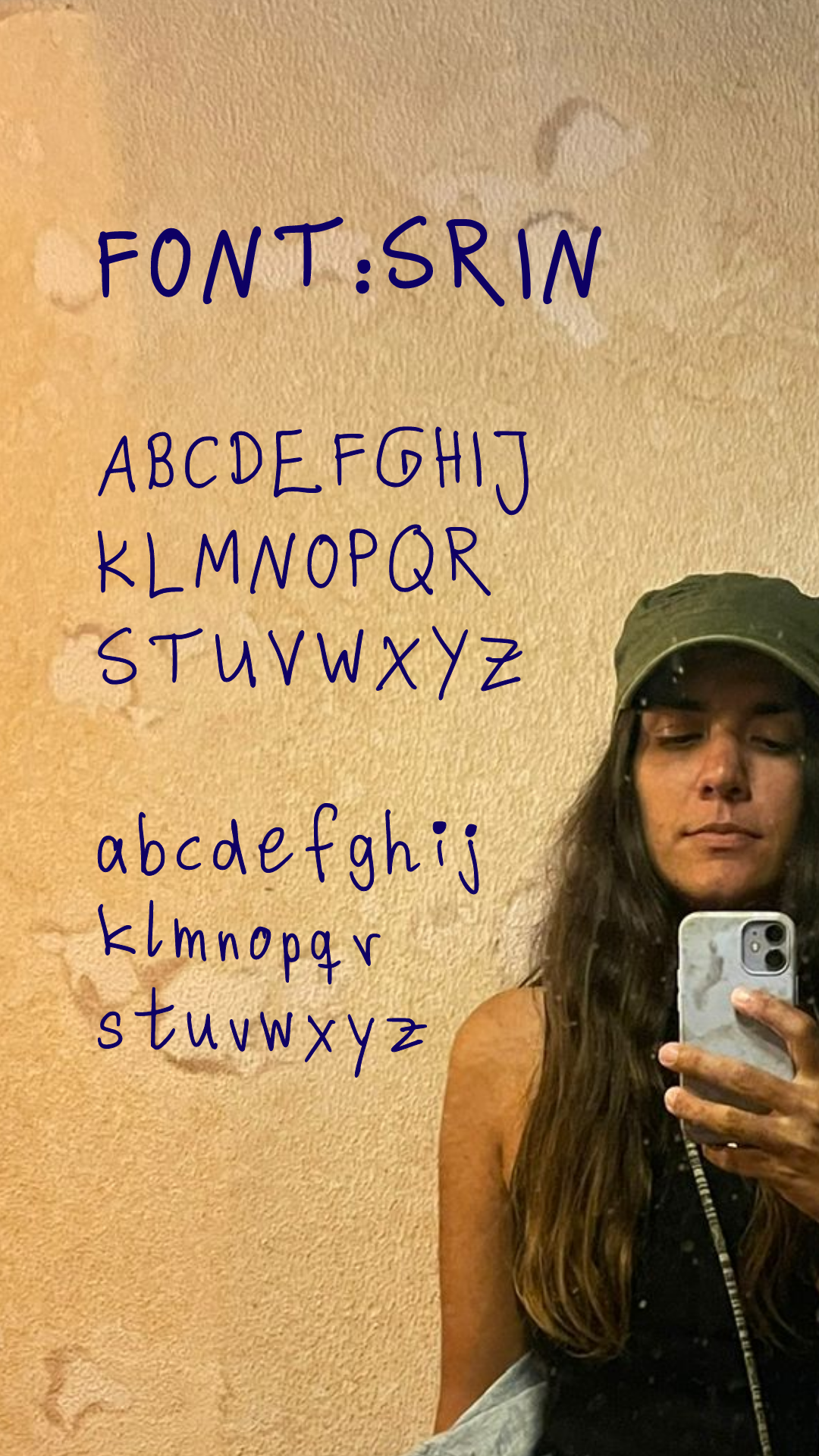 font:srin hand-drawn alphabet preview